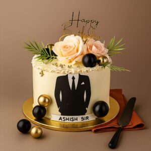 Elegant Suit Cake
