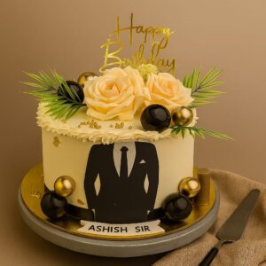 Floral Groom Charm