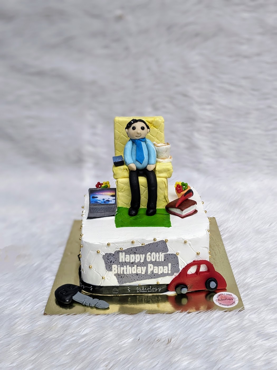 60th Birthday Papa Figure Cake by Bakeology, Gwalior