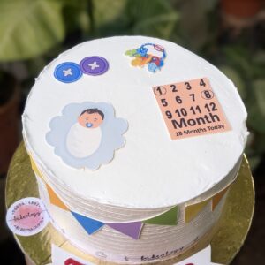 Baby Month Milestone Cake by Bakeology, Gwalior