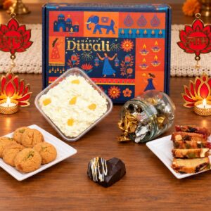 Bakeology Happy Diwali Dessert Gift Box, eggless Diwali hamper
