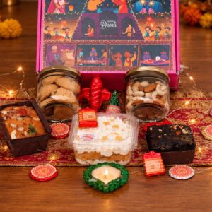 Bakeology Shubh Diwali Celebration Box, eggless Diwali hamper