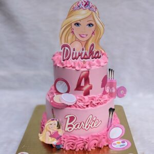 Barbie Two Tier Cake by Bakeology, Gwalior