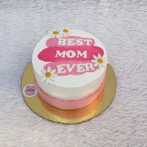 Best Mom Ever Cream Cake by Bakeology, Gwalior