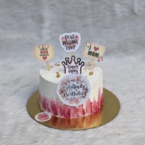 Best Mom Ever Topper Cake by Bakeology, Gwalior