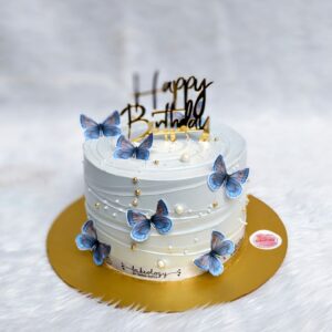 Blue Butterfly Birthday Cake by Bakeology, Gwalior