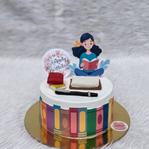 Book Lover Birthday Cake by Bakeology, Gwalior