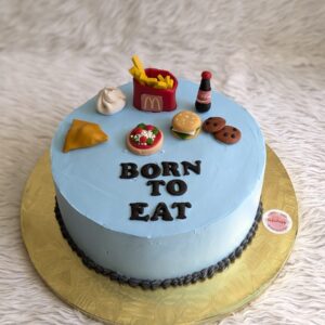 Born to Eat Foodie Cake by Bakeology, Gwalior