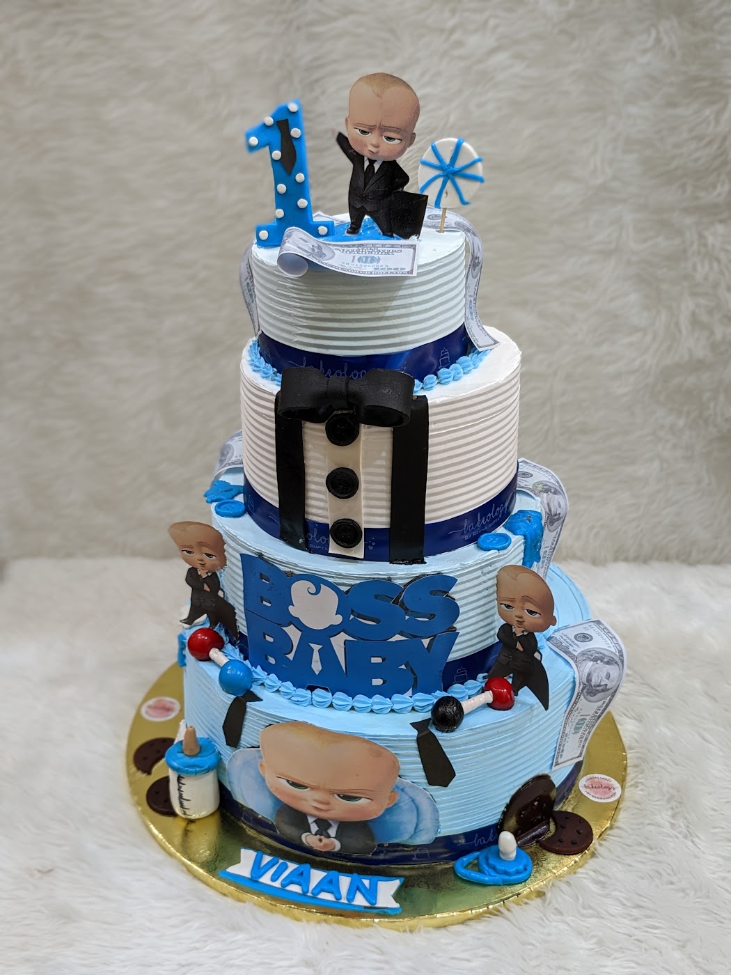 Boss Baby Three Tier Cake by Bakeology, Gwalior