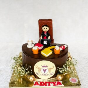 Boss Lady Office Half Cake by Bakeology, Gwalior