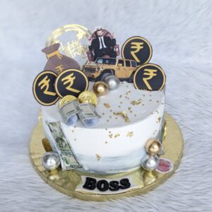 Boss Money Theme Cake by Bakeology, Gwalior