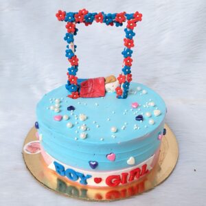 Boy or Girl Swing Baby Shower Cake by Bakeology, Gwalior