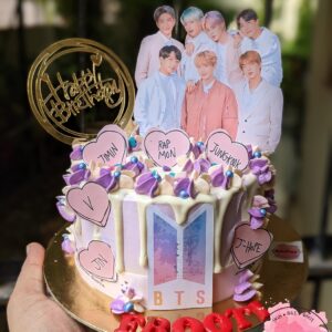 BTS Group Topper Cake by Bakeology, Gwalior