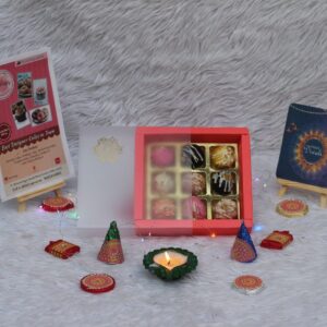 Cake Truffle Box of 9 from Bakeology, Gwalior