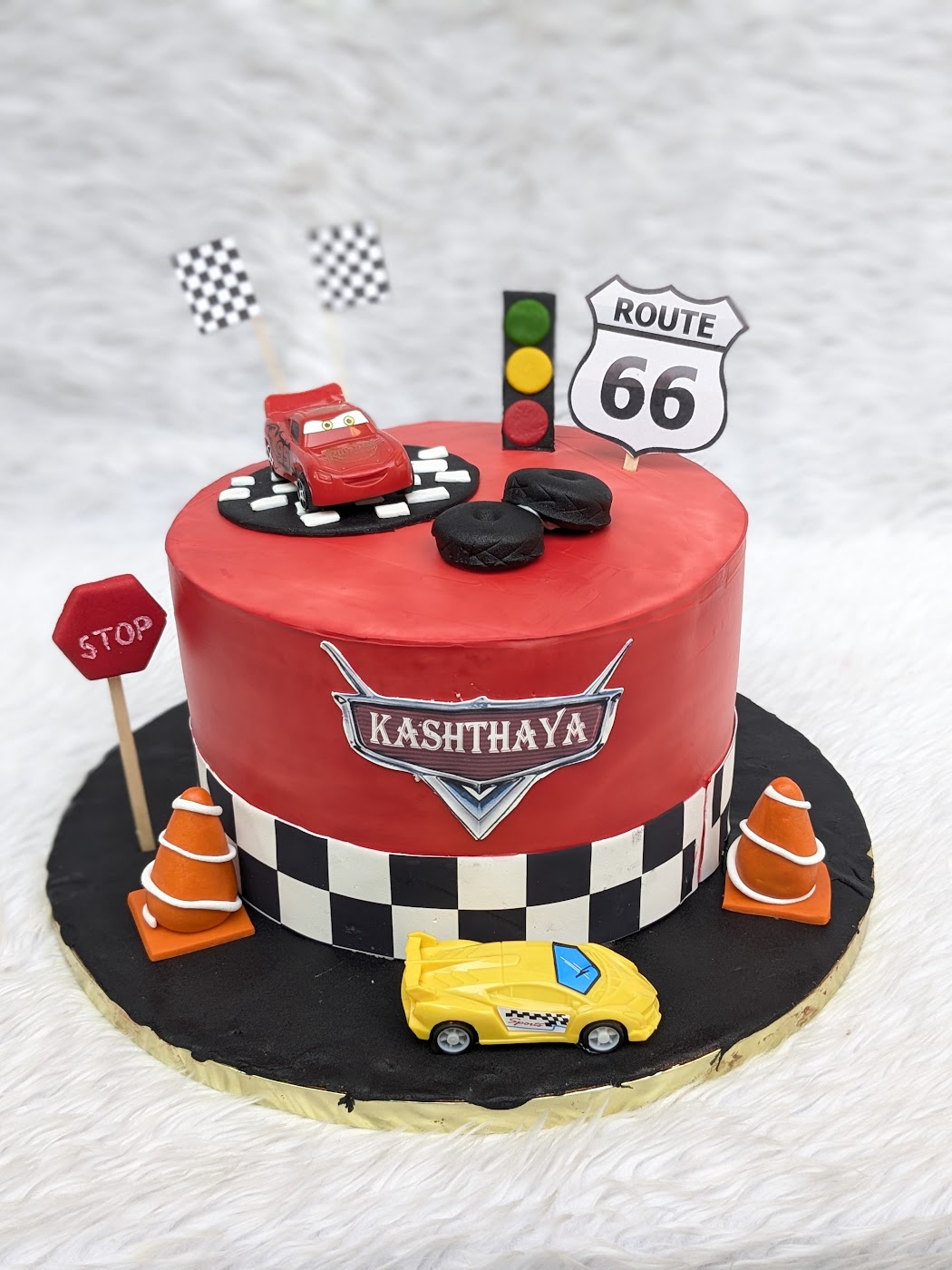 Cars Route 66 Cake by Bakeology, Gwalior