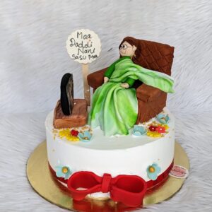 Dadi Nani in Saree Figure Cake by Bakeology, Gwalior