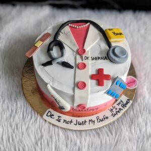 Doctor Coat Stethoscope Cake by Bakeology, Gwalior