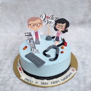 Doctor Couple Cake by Bakeology, Gwalior