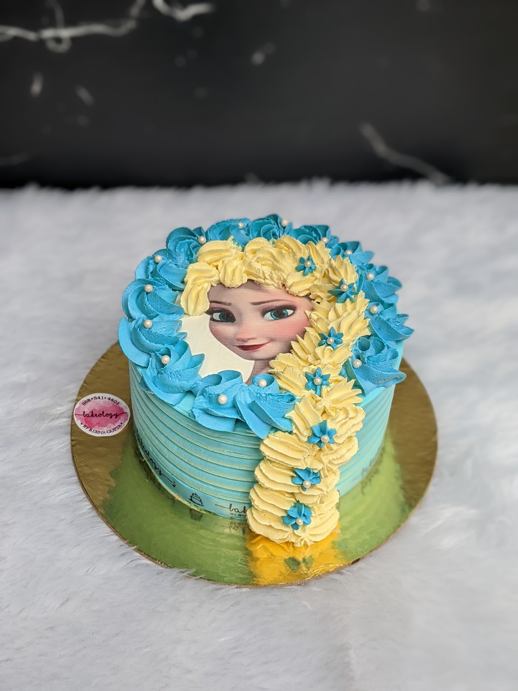 Elsa Braid Face Cake by Bakeology, Gwalior