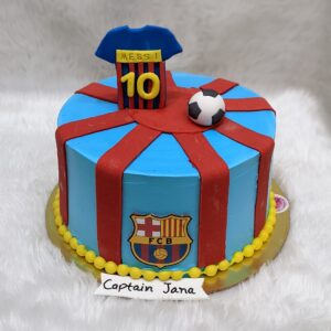 Football Jersey Stripes Cake by Bakeology, Gwalior