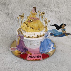 Golden Gown Princess Cake by Bakeology, Gwalior