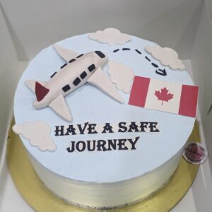 Have a Safe Journey Cake by Bakeology, Gwalior