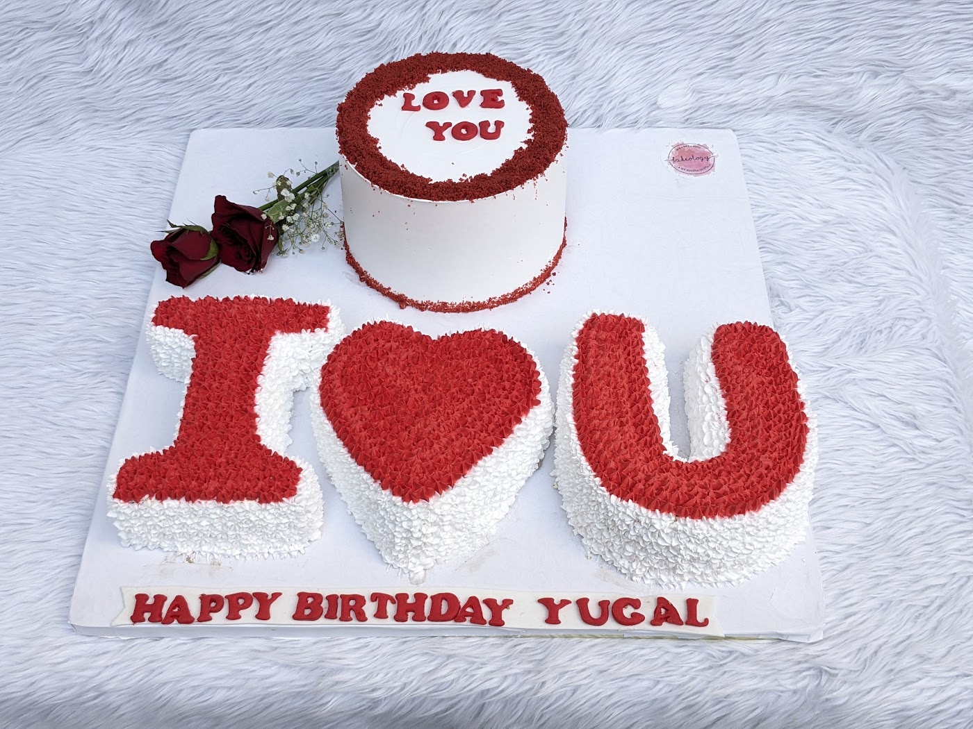 I Love You Letter Cake by Bakeology, Gwalior