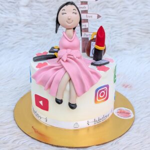 Influencer Girl Cake by Bakeology, Gwalior