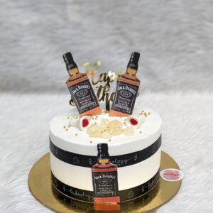 Jack Daniel's Black and White Cake by Bakeology, Gwalior