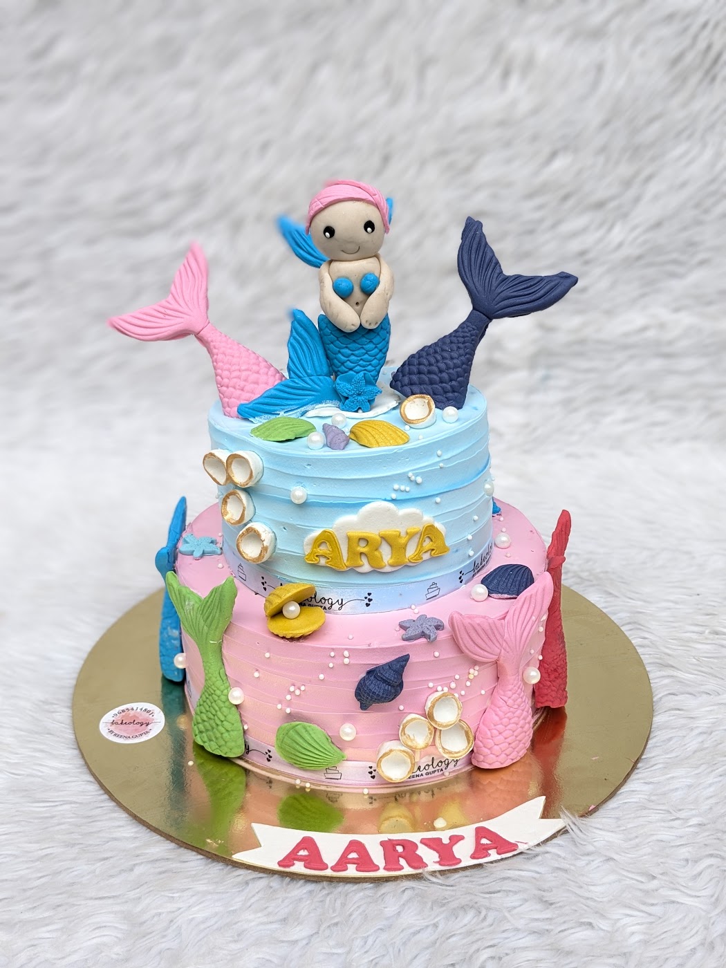 Little Mermaid Two Tier Cake by Bakeology, Gwalior