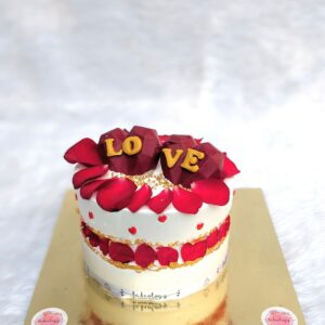 Love Letters Red Cake by Bakeology, Gwalior