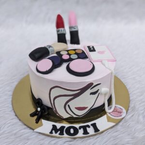 Makeup Face Sketch Cake by Bakeology, Gwalior