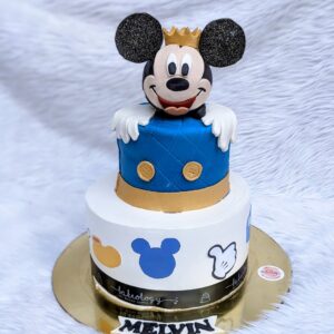 Mickey Mouse Two Tier Cake by Bakeology, Gwalior