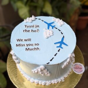 Miss You Farewell Flight Cake by Bakeology, Gwalior