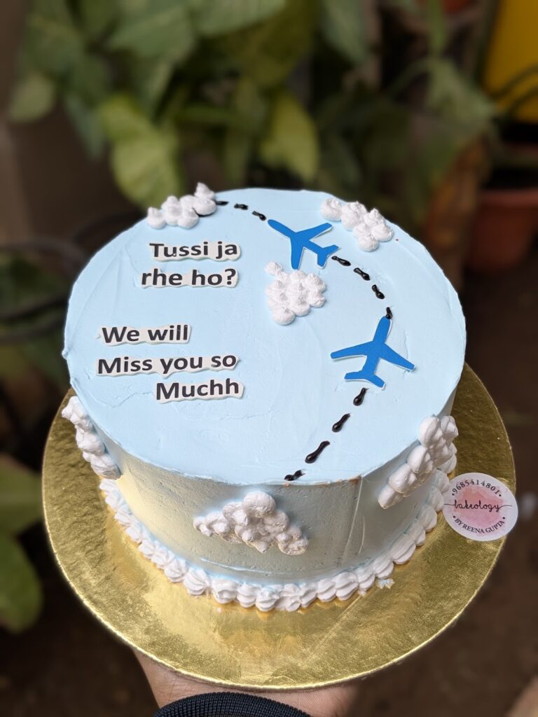 Miss You Farewell Flight Cake by Bakeology, Gwalior