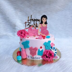 Mom to Be Baby Shower Cake by Bakeology, Gwalior