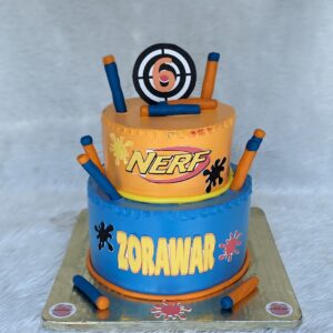 Nerf Blaster Two Tier Cake by Bakeology, Gwalior