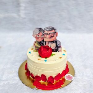 Old Couple Figure Anniversary Cake by Bakeology, Gwalior