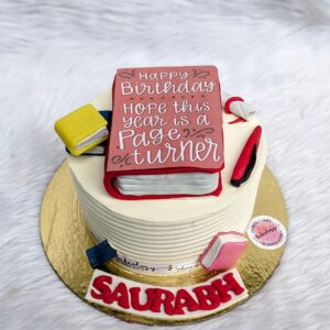 Page Turner Book Lover Cake by Bakeology, Gwalior