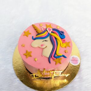 Painted Unicorn Face Cake by Bakeology, Gwalior