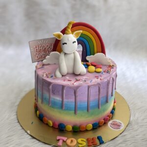 Pastel Drip Unicorn Cake by Bakeology, Gwalior
