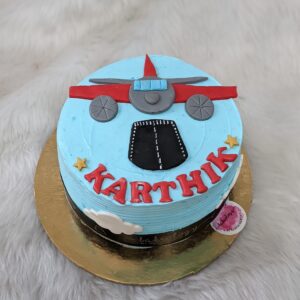 Pilot Airplane Runway Cake by Bakeology, Gwalior