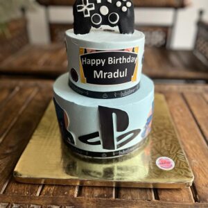 PlayStation Controller Two Tier Cake by Bakeology, Gwalior