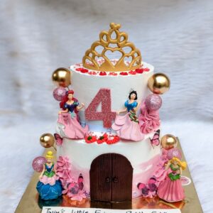 Princess Castle Door Two Tier Cake by Bakeology, Gwalior