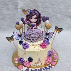 Purple Fairy Doll Cake by Bakeology, Gwalior