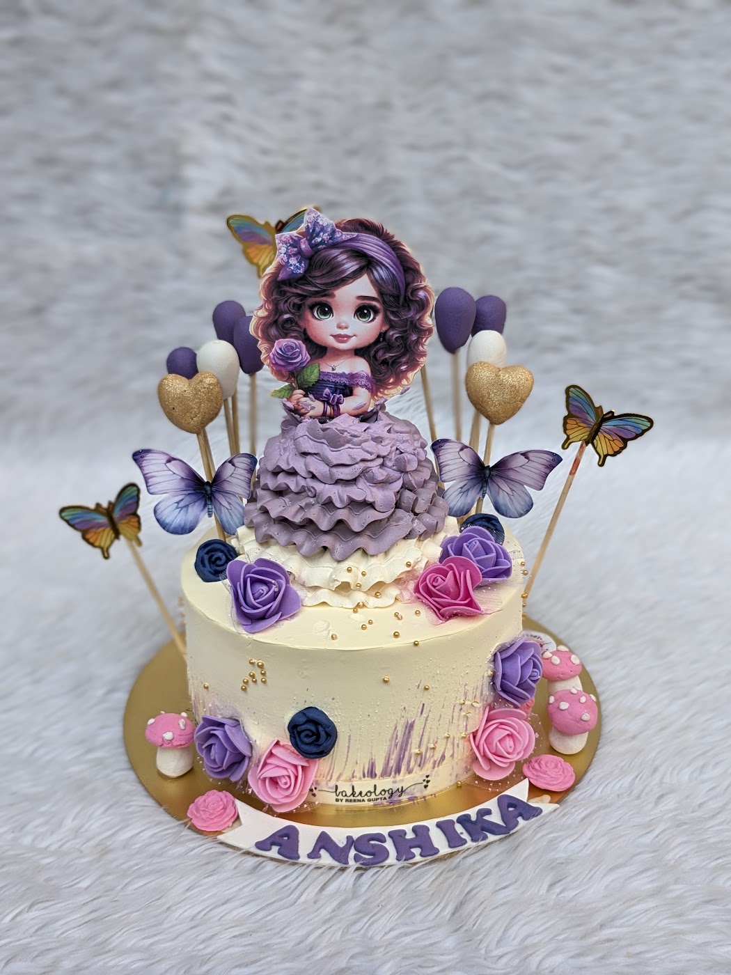 Purple Fairy Doll Cake by Bakeology, Gwalior