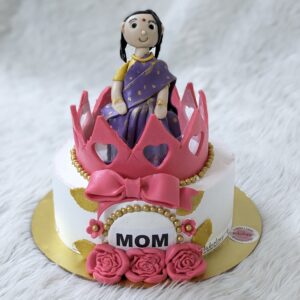 Queen Mom Crown Cake by Bakeology, Gwalior