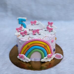 Rainbow Clouds Cake by Bakeology, Gwalior