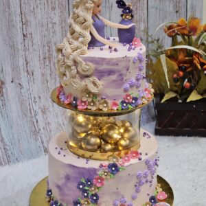 Rapunzel Floating Tier Cake by Bakeology, Gwalior