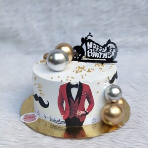 Red Suit Gentleman Cake by Bakeology, Gwalior
